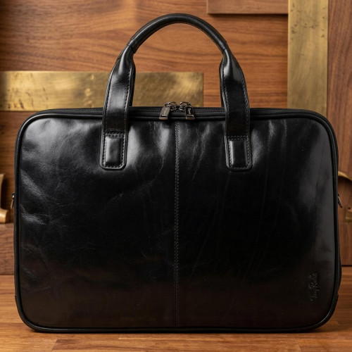 Мужской портфель из натуральной кожи Tony Perotti Italico 7044-40 nero (90641) Черный