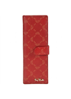 Визитница на кнопке Tony Perotti Luxury 2639 rosso (90387) Красная
