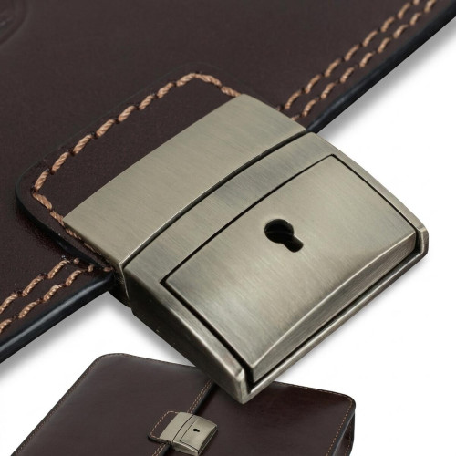 Мужской деловой портфель Tony Perotti натуральная кожа Italico 8008/40 (90376) Коричневый