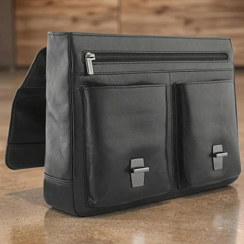 Мужской портфель из натуральной кожи Tony Perotti Italico 9276G-35 (90416) Черный