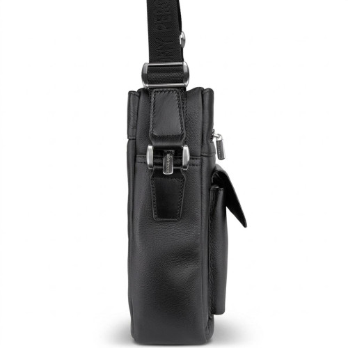 Чоловіча шкіряна сумка Tony Perotti New Contatto 9058G-26 (90424) Чорна