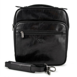Чоловіча шкіряна сумка Tony Perotti Italico 7058 nero (90634) Чорна