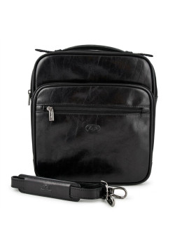 Чоловіча шкіряна сумка Tony Perotti Italico 7058 nero (90634) Чорна