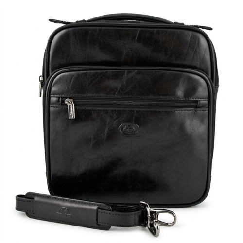Чоловіча шкіряна сумка Tony Perotti Italico 7058 nero (90634) Чорна