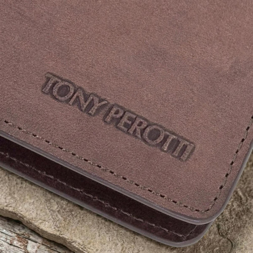 Горизонтальное портмоне Tony Perotti из натуральной кожи Metropolis 3559 (90009) Коричневое