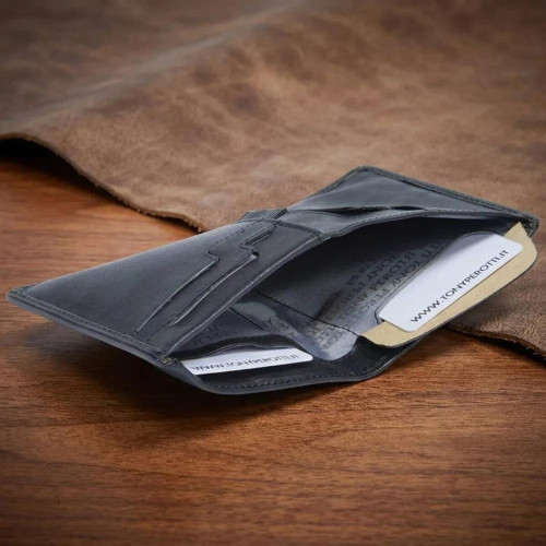 Мужское портмоне Tony Perotti Varsavia из натуральной кожи 3480 nero (90082) Черное