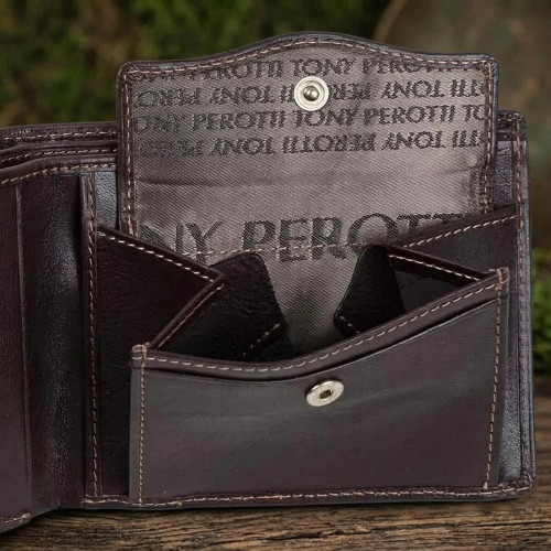 Подарочный набор Tony Perotti Italico Кошелек+Ремень+Брелок (534E-51+KR133+200/35) Коричневый
