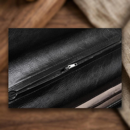 Мужской деловой портфель Tony Perotti 8009/42 nero (90377) Черный