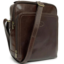 Мужская сумка из натуральной кожи Tony Perotti Italico 9188 moro (90552) Коричневая